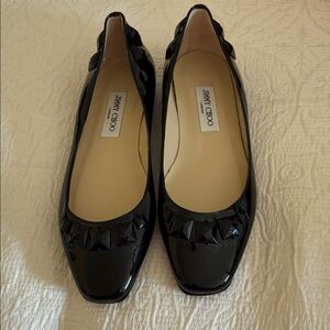 Jimmy Choo new paten leather woman’s dress flats. Size 9
